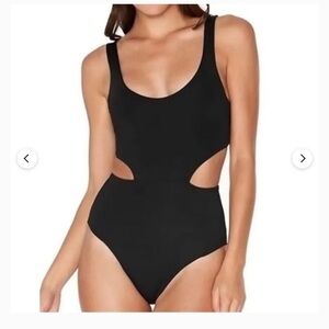 Aerie Black Cutout One Piece